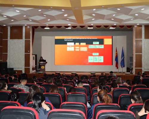 ХӨДӨЛМӨРИЙН АЮУЛГҮЙ БАЙДАЛ, ЭРҮҮЛ АХУЙН САРЫН АЯНЫГ “АЖЛЫН БАЙРАНД НИЙГЭМ-СЭТГЭЛ ЗҮЙН ЭРҮҮЛ ОРЧНЫГ БҮРДҮҮЛЦГЭЭЕ” УРИАН ДОР ЗОХИОН БАЙГУУЛЖ БАЙНА.